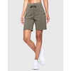 G Gradual Women’s 7″ Athletic Hiking Long Shorts with Pockets High Waisted Stretchy Bermuda Shorts for Women Workout Casual(Dark Khaki)