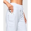G Gradual Women’s 7″ Athletic Hiking Long Shorts with Pockets High Waisted Stretchy Bermuda Shorts for Women Workout Casual(White)