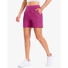 G Gradual Women’s Bermuda Long Shorts with Pockets 9″/7″/5″ High Waisted Shorts for Women Walking Athletic Workout(Briar Rose)