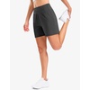 G Gradual Women’s Bermuda Long Shorts with Pockets 9″/7″/5″ High Waisted Shorts for Women Walking Athletic Workout(Dark Grey)