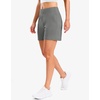 G Gradual Women’s Bermuda Long Shorts with Pockets 9″/7″/5″ High Waisted Shorts for Women Walking Athletic Workout(Light Grey)