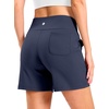 G Gradual Women’s Bermuda Long Shorts with Pockets 9″/7″/5″ High Waisted Shorts for Women Walking Athletic Workout(Navy)