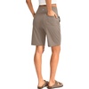 G Gradual Women’s Bermuda Long Shorts with Pockets 9″/7″/5″ High Waisted Shorts for Women Walking Athletic Workout(Taupe)
