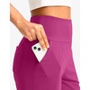 G Gradual Women’s Bermuda Long Shorts with Pockets 9″/7″/5″ High Waisted Shorts for Women Walking Athletic Workout(Velvet Dust)