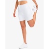 G Gradual Women’s Bermuda Long Shorts with Pockets 9″/7″/5″ High Waisted Shorts for Women Walking Athletic Workout(White)