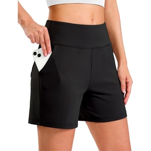 G Gradual Women’s Bermuda Long Shorts with Pockets 9″/7″/5″ High Waisted Shorts for Women Walking Athletic Workout(Black)
