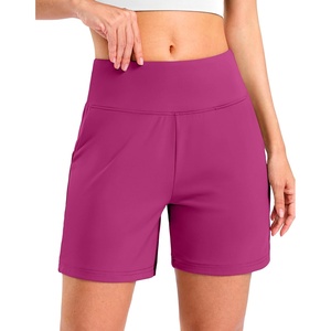 G Gradual Women’s Bermuda Long Shorts with Pockets 9″/7″/5″ High Waisted Shorts for Women Walking Athletic Workout(Briar Rose)