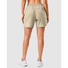 G Gradual 5″/7″ Athletic Running Shorts for Women 2 Zipper Pockets Lightweight Workout Gym Summer Dolphin Shorts with Liner(Khaki)
