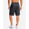 G Gradual Men’s Athletic Shorts with Pockets 9″ / 11″ Long Basketball Shorts Lightweight Quick Dry Gym Workout Shorts for Men(Dark Gray)