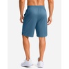 G Gradual Men’s Athletic Shorts with Pockets 9″ / 11″ Long Basketball Shorts Lightweight Quick Dry Gym Workout Shorts for Men(Dusty Blue)