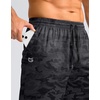 G Gradual Men’s Athletic Shorts with Pockets 9″ / 11″ Long Basketball Shorts Lightweight Quick Dry Gym Workout Shorts for Men(Gray Camo)