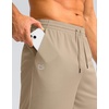G Gradual Men’s Athletic Shorts with Pockets 9″ / 11″ Long Basketball Shorts Lightweight Quick Dry Gym Workout Shorts for Men(Light Khaki)