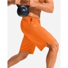 G Gradual Men’s Athletic Shorts with Pockets 9″ / 11″ Long Basketball Shorts Lightweight Quick Dry Gym Workout Shorts for Men(Orange)