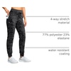G Gradual Women’s 28″/30″/32″ Fleece Lined Joggers Water Resistant High Waisted Winter Thermal Tall Sweatpants with Pockets(Grey Camo)
