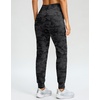 G Gradual Women’s 28″/30″/32″ Fleece Lined Joggers Water Resistant High Waisted Winter Thermal Tall Sweatpants with Pockets(Grey Camo)