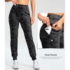 G Gradual Women’s 28″/30″/32″ Fleece Lined Joggers Water Resistant High Waisted Winter Thermal Tall Sweatpants with Pockets(Grey Camo)