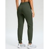 G Gradual Women’s 28″/30″/32″ Fleece Lined Joggers Water Resistant High Waisted Winter Thermal Tall Sweatpants with Pockets(Olive)