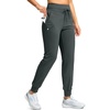 G Gradual Women’s 28″/30″/32″ Fleece Lined Joggers Water Resistant High Waisted Winter Thermal Tall Sweatpants with Pockets(Dark Grey)