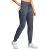 G Gradual Women’s 28″/30″/32″ Fleece Lined Joggers Water Resistant High Waisted Winter Thermal Tall Sweatpants with Pockets(Dusty Blue Heather)