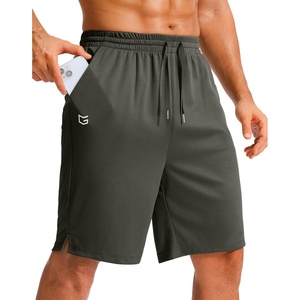G Gradual Men’s Athletic Shorts with Pockets 9″ / 11″ Long Basketball Shorts Lightweight Quick Dry Gym Workout Shorts for Men(Olive)