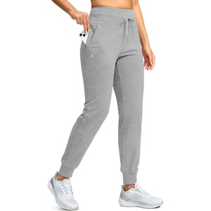 G Gradual Women’s 28″/30″/32″ Fleece Lined Joggers Water Resistant High Waisted Winter Thermal Tall Sweatpants with Pockets(Medium Grey Heather)