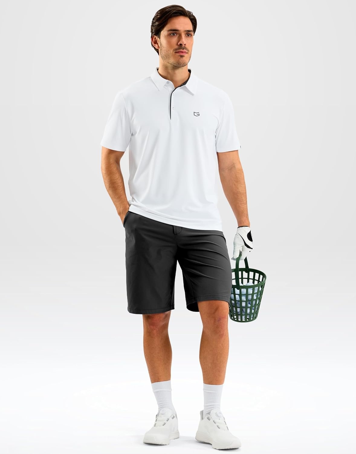 image:imageG Gradual Mens Golf Shirt Dry Fit Stretch Polo Shirts for Men Moisture Wicking Short Sleeve Polos Athletic Tennis CasualWhite