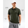 G Gradual Mens Golf Shirt Dry Fit Stretch Polo Shirts for Men Moisture Wicking Short Sleeve Polos Athletic Tennis Casual(Army Green)