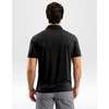 G Gradual Mens Golf Shirt Dry Fit Stretch Polo Shirts for Men Moisture Wicking Short Sleeve Polos Athletic Tennis Casual(Black)