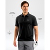 G Gradual Mens Golf Shirt Dry Fit Stretch Polo Shirts for Men Moisture Wicking Short Sleeve Polos Athletic Tennis Casual(Black)