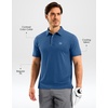 G Gradual Mens Golf Shirt Dry Fit Stretch Polo Shirts for Men Moisture Wicking Short Sleeve Polos Athletic Tennis Casual(Indigo)