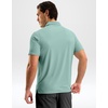 G Gradual Mens Golf Shirt Dry Fit Stretch Polo Shirts for Men Moisture Wicking Short Sleeve Polos Athletic Tennis Casual(Jasmine Green)