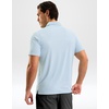 G Gradual Mens Golf Shirt Dry Fit Stretch Polo Shirts for Men Moisture Wicking Short Sleeve Polos Athletic Tennis Casual(Light Blue)