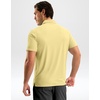 G Gradual Mens Golf Shirt Dry Fit Stretch Polo Shirts for Men Moisture Wicking Short Sleeve Polos Athletic Tennis Casual(Light Yellow)