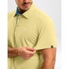G Gradual Mens Golf Shirt Dry Fit Stretch Polo Shirts for Men Moisture Wicking Short Sleeve Polos Athletic Tennis Casual(Light Yellow)