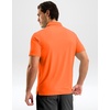 G Gradual Mens Golf Shirt Dry Fit Stretch Polo Shirts for Men Moisture Wicking Short Sleeve Polos Athletic Tennis Casual(Orange)