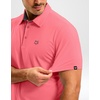G Gradual Mens Golf Shirt Dry Fit Stretch Polo Shirts for Men Moisture Wicking Short Sleeve Polos Athletic Tennis Casual(Pink)
