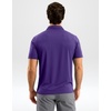 G Gradual Mens Golf Shirt Dry Fit Stretch Polo Shirts for Men Moisture Wicking Short Sleeve Polos Athletic Tennis Casual(Purple)