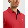 G Gradual Mens Golf Shirt Dry Fit Stretch Polo Shirts for Men Moisture Wicking Short Sleeve Polos Athletic Tennis Casual(Red)