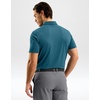 G Gradual Mens Golf Shirt Dry Fit Stretch Polo Shirts for Men Moisture Wicking Short Sleeve Polos Athletic Tennis Casual(Teal)