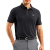 G Gradual Mens Golf Shirt Dry Fit Stretch Polo Shirts for Men Moisture Wicking Short Sleeve Polos Athletic Tennis Casual(Dark Grey)