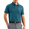 G Gradual Mens Golf Shirt Dry Fit Stretch Polo Shirts for Men Moisture Wicking Short Sleeve Polos Athletic Tennis Casual(Teal)