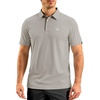 G Gradual Mens Golf Shirt Dry Fit Stretch Polo Shirts for Men Moisture Wicking Short Sleeve Polos Athletic Tennis Casual(Warm Ash Grey)