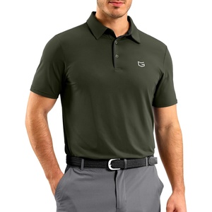 G Gradual Mens Golf Shirt Dry Fit Stretch Polo Shirts for Men Moisture Wicking Short Sleeve Polos Athletic Tennis Casual(Army Green)