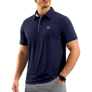 G Gradual Mens Golf Shirt Dry Fit Stretch Polo Shirts for Men Moisture Wicking Short Sleeve Polos Athletic Tennis Casual(Navy)