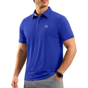 G Gradual Mens Golf Shirt Dry Fit Stretch Polo Shirts for Men Moisture Wicking Short Sleeve Polos Athletic Tennis Casual(Royal Blue)