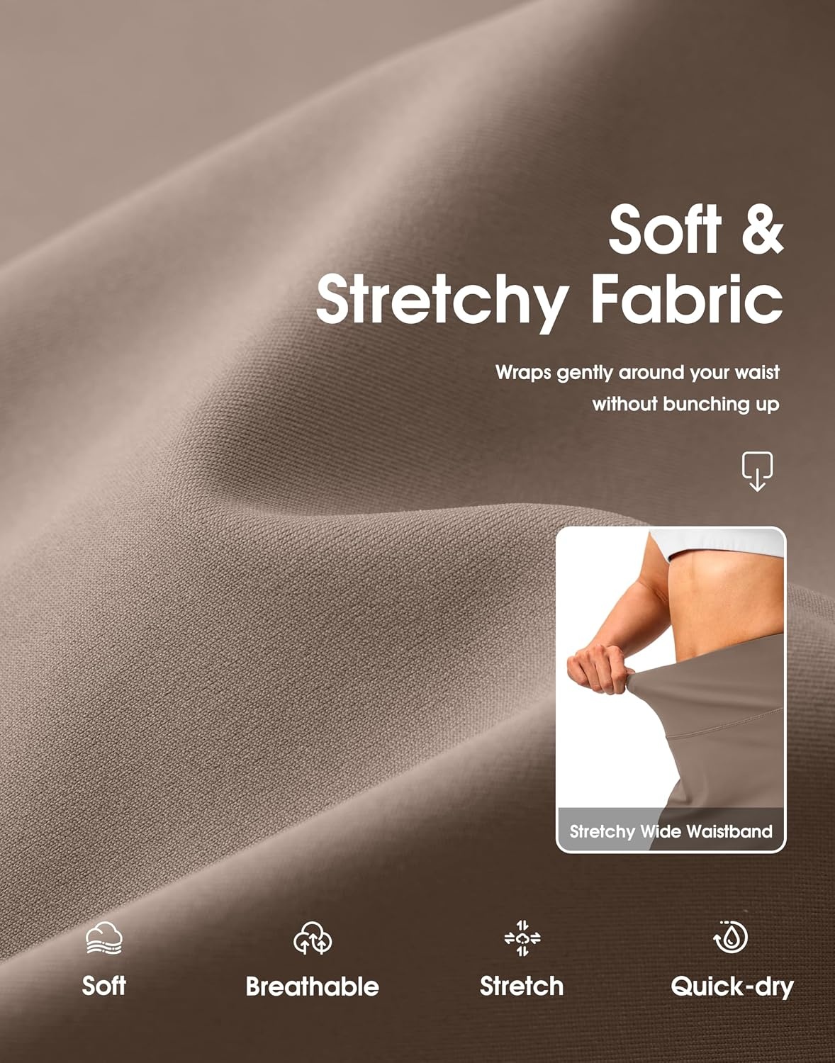 image:imageG Gradual 18 Golf Skirts for Women Zipper Pockets Skorts KneeLength Curved Hem Four Pocket Storage Buttery Soft Stretch Fabric High Waist Support Tennis And PickleballLinen Brown