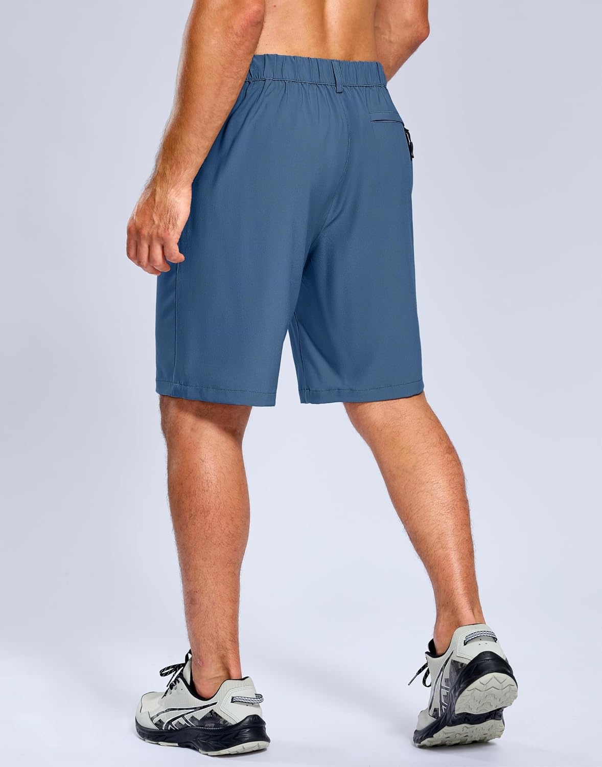 image:imageG Gradual Mens Hiking Shorts 9 Lightewight Casual Shorts for Men Quick Dry Stretch Golf Shorts with 3 Zipper Pockets SummerBlueXXL