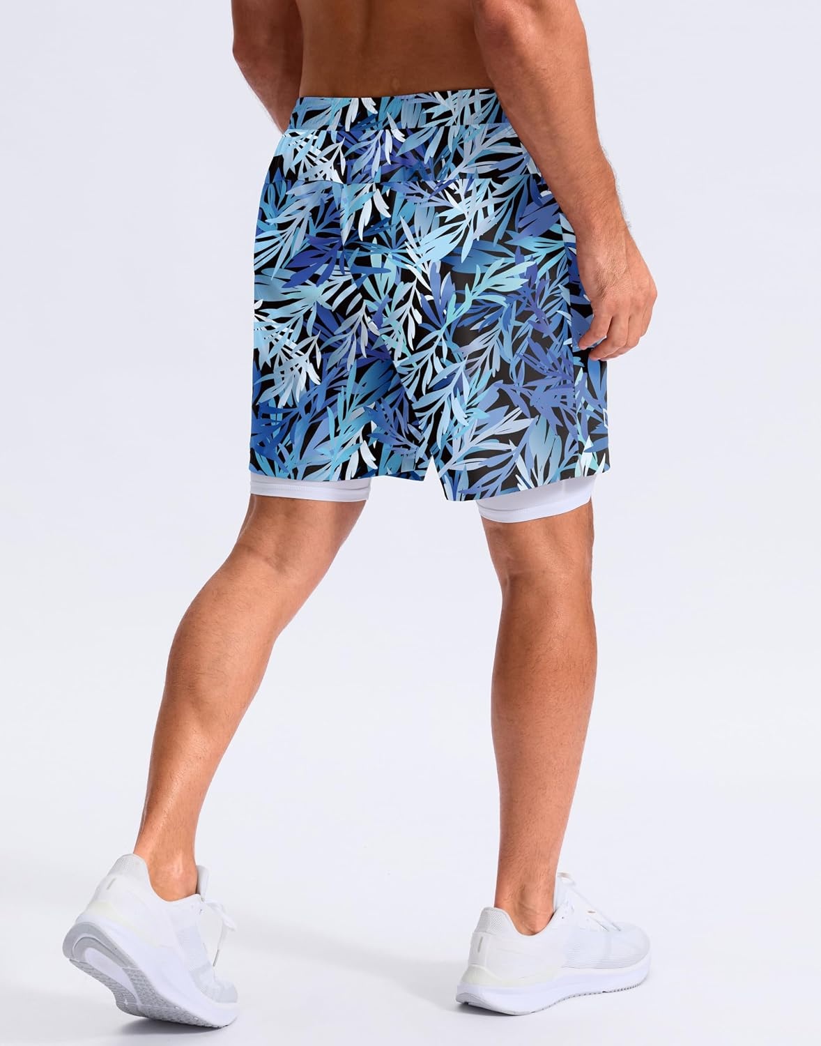 image:imageG Gradual Mens Running Gym Shorts with Compression Liner 5 7 9 Quick Dry Workout Athletic Shorts for Men Zipper PocketsBlue Dynamic