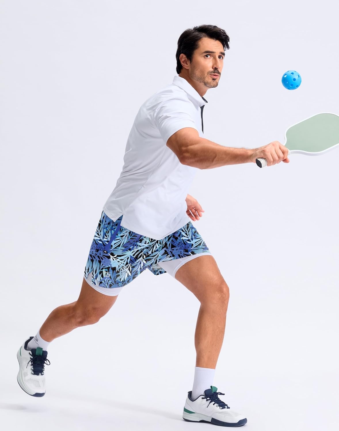 image:imageG Gradual Mens Running Gym Shorts with Compression Liner 5 7 9 Quick Dry Workout Athletic Shorts for Men Zipper PocketsBlue Dynamic