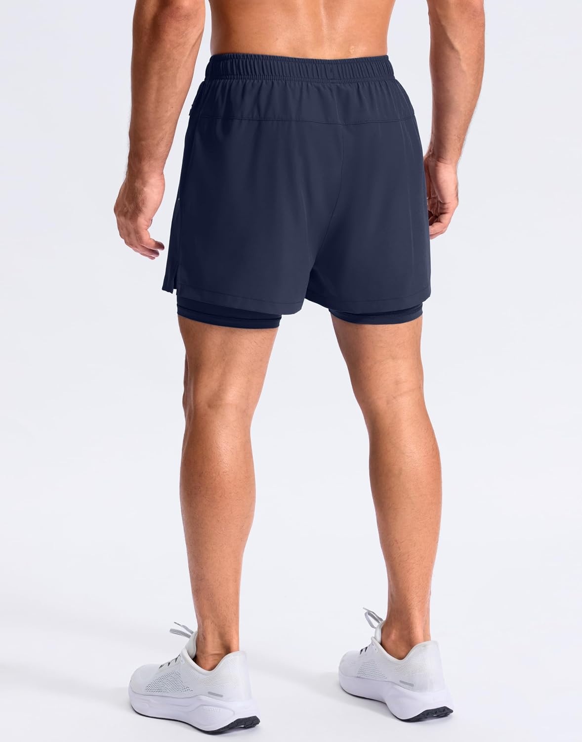 image:imageG Gradual Mens Running Gym Shorts with Compression Liner 5 7 9 Quick Dry Workout Athletic Shorts for Men Zipper PocketsNavy